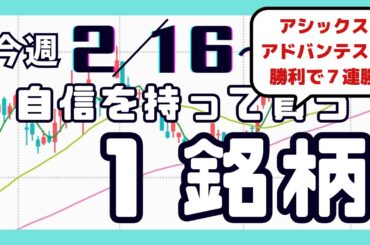 今週（2/16〜）専業が自信を持って買う1銘柄