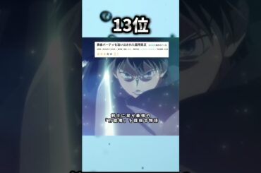 【2026年冬アニメ】新作のみ1話~3話ランキング 13位②