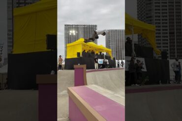 ボディージャーという名のビンタ🛹 #スケートボード #スケボー #東京オリンピック #東京 #有明アリーナ #笹岡建介#shorts