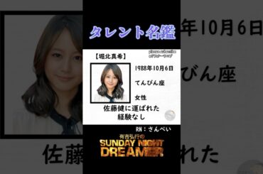 タレント名鑑「堀北真希」