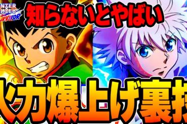 【ネンサバ】高難度の攻略が数倍楽になる最強の裏技！火力爆上げのエボルブとキャラコンを解説【念サバイバー】【新作無料アプリ】〖ハンターハンター〗