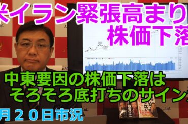 2026年2月20日【米イラン緊張高まり株価下落　中東要因の株価下落はそろそろ底打ちのサインか】（市況放送【毎日配信】）