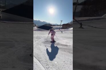 リズムを刻んでウェーデルン！森田優香#shorts #スキー #skiing