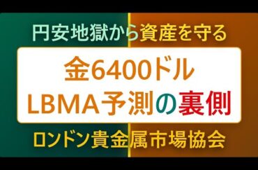 金価格6400ドルの衝撃。ロンドン貴金属市場協会（LBMA）2026年予測と「円資産消滅」のシナリオ