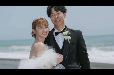 💍🌊 Dream Ami 結婚6周年記念！夫・半田悠人との海辺ウェディングフォト公開に「本当にお似合い」💕✨