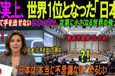 【海外の感動話】予想外の超大国・日本の誕生に海外騒然、日本の前で存在感を失う世界の強大国