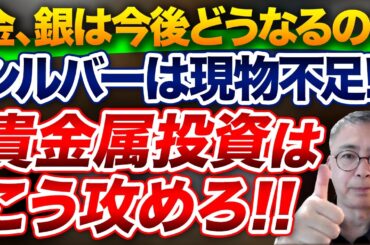 金、銀は今後どうなるのか？シルバーは現物不足！！貴金属投資はこう攻めろ！ 投資家税理士が本音を語る