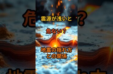 震源が浅いと危ない？地震の揺れ方との関係 #shorts #震源の深さ #地震速報 #防災 #地震
