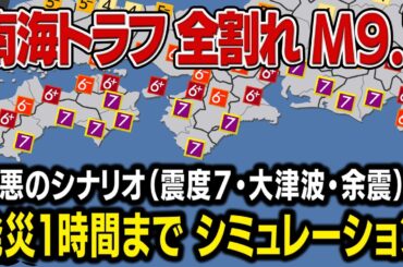 【想定】南海トラフ巨大地震（地震シミュレーション）最悪クラスM9.1／震度7・大津波／解説付き #みん防