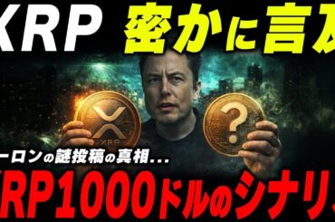 【XRP急騰シナリオ？】イーロンがXRPに言及‼️もう1つの真実が暴かれました。【暗号資産　最新情報】