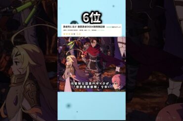 【2026年冬アニメ】新作のみ1話~3話ランキング 6位