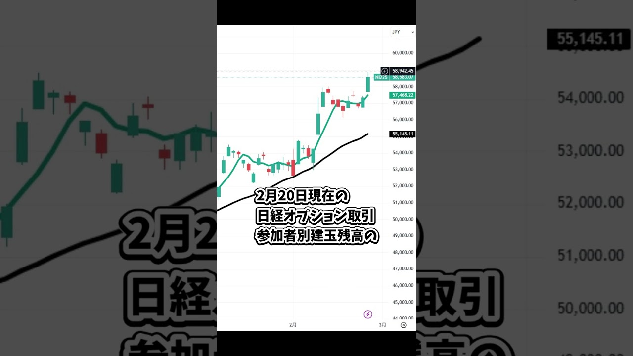 2月25日の日経平均株価の簡単な解説 #日本株 #投資 #日経平均 #株式投資 #nisa  #新nisa #トレーダー #株 #株式