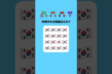仲間外れの国旗はどれ？ #クイズ #ミニゲーム #暇つぶし