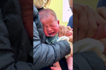 ワクチン接種見てるだけで可哀想になるけど、これも思い出だ😭#育児日記　#赤ちゃんVlog