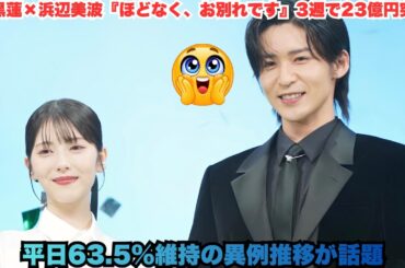 必見の衝撃分析！目黒蓮×浜辺美波『ほどなく、お別れです』が3週で23億円神記録 – 平日63 5%超えの異常数字＆中高年層総崩れにトレンド1位爆発！2026年最大の興収伝説全解剖 #目黒蓮 #Snow