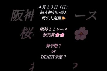 桜花賞予想！！#競馬#競馬予想#桜花賞#桜花賞予想#DEATH予想#おしゃべりチワワ