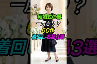 結婚式の服、一度きり？60代着回し名品3選💍 #シニアファッション #お呼ばれコーデ