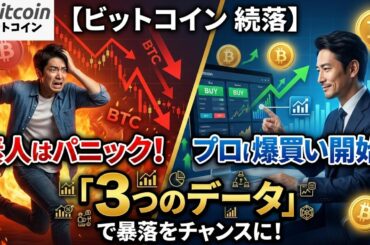 【ビットコイン 続落】素人は逃げ惑い、プロは密かに買い集める「3つのデータ」（朝活2082）