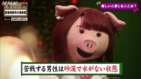 【悲報】NHKさん、結婚出来ない男と結婚出来ない女の違いを放送してしまうｗｗ （※画像あり）