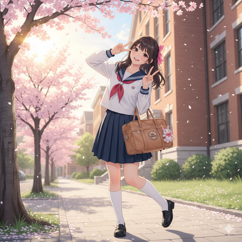 画像生成　可愛いJK