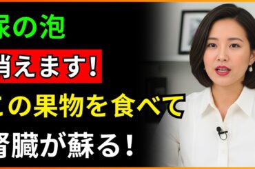 医師も驚いた果物の力！尿の泡が消えて、腎臓が蘇ります