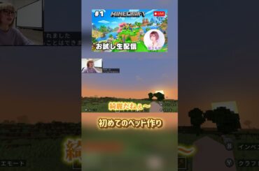 【Minecraft】初めてのベッド作り#最上もが #minecraft #マイクラ #shorts