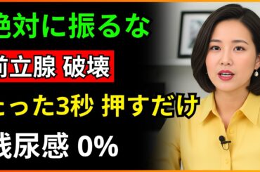 排尿後に'ここ'を3秒押してみてください！残尿が100%消えます（見なければ一生後悔）