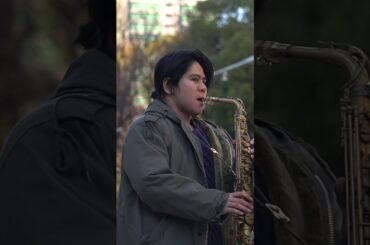 赤いスイートピー / 松田聖子y Sax covered by デルーナ 名古屋 栄  路上ライブ #路上サックス #shorts