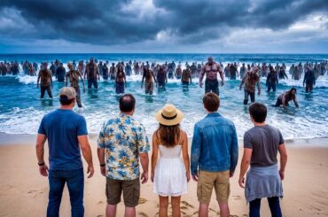 【映画紹介】巨大な津波が海岸を襲い、数千ものゾンビが突然海から現れて人々を殺し始める。