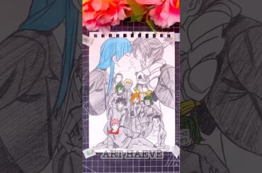 Drawing Miwa x Mechamaru✨#shorts #jujutsukaisen #animedrawing #gojosatoru