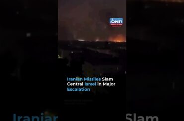 Iran Launches New Ballistic Missiles Toward Central Israel — Sirens Across Tel Aviv