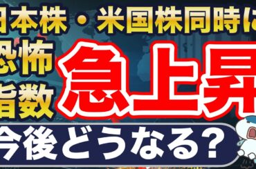 日本株・米国株、同時に恐怖指数急上昇！今後どうなる？