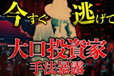 【闇】今すぐ逃げて。大口投資家の手法暴露。5%の勝ちトレーダーだけが知っている、クジラの価格操作メカニズムとは？【株式市場、仮想通貨市場】