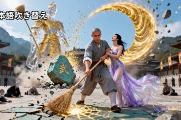 【日本語吹き替え】道場の掃除係の正体は、伝説の武神だった！箒ひと振りで5万トンの巨岩を粉砕し、絶世の美女道場主を救い出し、その心を射止めた——誰も知らなかった“最強の隠居者”！ #中国ドラマ #全話