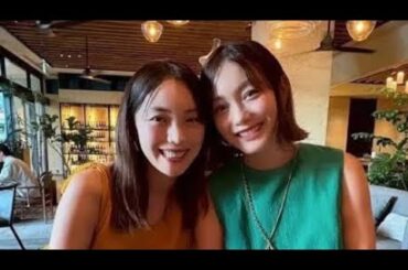 🌺蛯原友里＆妹・英里✨「奇跡の美人姉妹」46歳バースデーを石垣島でお祝い🎂💖「似すぎて尊い」「美の遺伝子すごすぎ！」