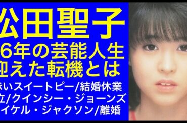 【松田聖子】46年の芸能人生で迎えた転機とは？ 赤いスイートピー/結婚休業/独立/クインシー・ジョーンズ/マイケル・ジャクソン/離婚 #松田聖子 #80年代アイドル #聖子ちゃん
