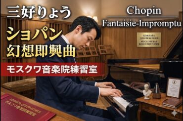 Chopin Fantaisie-Impromptu｜幻想即興曲｜三好りょう｜モスクワ音楽院練習室