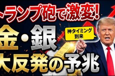 【大反発の予兆】トランプの一言で相場が激変！今すぐ仕込むべき「金・銀」の神タイミングを暴露！
