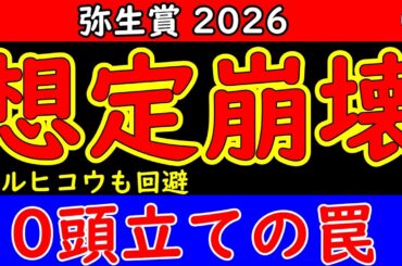 逃げ馬テルヒコウ回避で展開崩壊？パントルナイーフ取消で10頭立てに激変した弥生賞ディープインパクト記念2026最終予想【中山芝2000m展開分析】