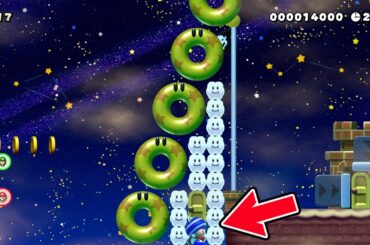 画面外から浮上するズル技【マリオメーカー2 みんなでバトル】