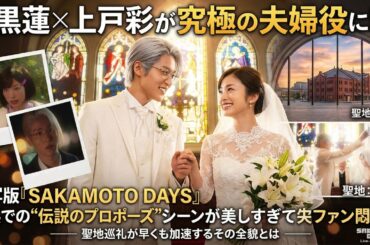 【衝撃】目黒蓮×上戸彩が究極の夫婦役に！？実写版『SAKAMOTO DAYS』横浜での“伝説のプロポーズ”シーンが美しすぎてファン悶絶！聖地巡礼が早くも加速するその全貌とは-八五TV