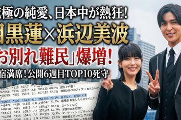 目黒蓮×浜辺美波が描く究極の純愛に日本中が熱狂の渦！公開6週目もランキングTOP10死守の前代未聞、新宿満席続出で「お別れ難民」爆増『ほどなく、お別れです』の圧巻興行熱と驚愕の舞台裏を完全解明