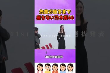 先輩が座るまで座らない。上下関係がしっかりしてる乃木坂46 #梅澤美波 #遠藤さくら #乃木坂46