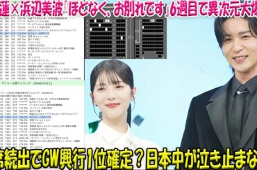 【驚愕】目黒蓮×浜辺美波『ほどなく、お別れです』公開6週目でまさかの“異次元”快進撃！満席続出でGW興行トップ確定か！？日本中が涙した感動の渦は止まらない-八五TV