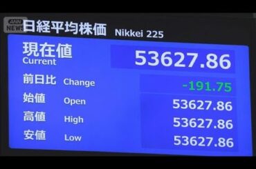 日経平均　下落で取引開始　今後も原油価格が焦点(2026年3月16日)