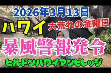 354: 【ハワイ】😱台風🌀上陸で緊急事態😰皆様お気をつけくださいませ🙂
