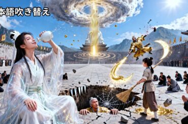 【吹き替え】「酒浸りのクズ娘」と蔑まれた彼女の正体は、天下を震え上がらせる“玉面修罗”だった！掃除係に適当に教えた一撃が武聖を秒殺、掌一つで宗師を地面に埋め込み、天榜の高手が土下座で弟子入りを懇願！