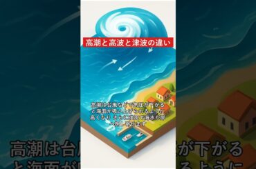 高潮と高波と津波の違い #ネタチャンネル #Shorts #雑学 #豆知識 #社会の雑学 #高潮 #高波 #津波 #災害 #防災 #気象 #海の雑学 #知って得する #日本の雑学 #面白い話