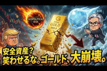 安全資産？ 笑わせるな。ゴールド、大崩壊。市場を奈落へ突き落とす3つの死の宣告