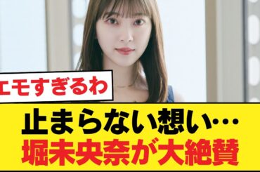 乃木坂46OG堀未央奈、思い出がとまらなくなる絶賛！！【乃木坂46】